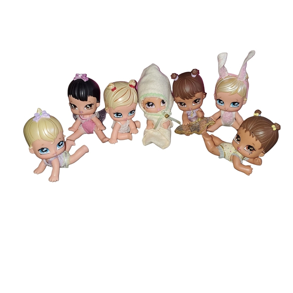 Cute Baby Dolls Playset - Assorted Pink, Cream, Brown, Blonde